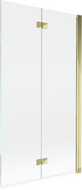 Mexen Mist paravan de baie cu 2 uși, dreapta, 100 x 150 cm, transparent, auriu - 8A9-100-002-50-00-P