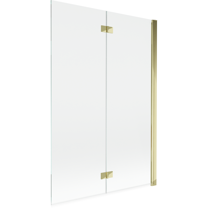 Paravan de baie Mexen Mist, 2 aripi, dreapta 120 x 150 cm, transparent, auriu - 8A9-120-002-50-00-P