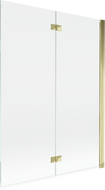 Mexen Mist paravan de duș cu 2 uși, dreapta 130 x 150 cm, transparent, auriu - 8A9-130-002-50-00-P