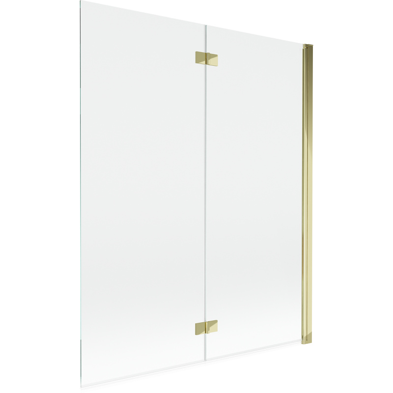Mexen Mist paravan de duș cu 2 canaturi dreapta 140 x 150 cm, transparent, auriu - 8A9-140-002-50-00-P