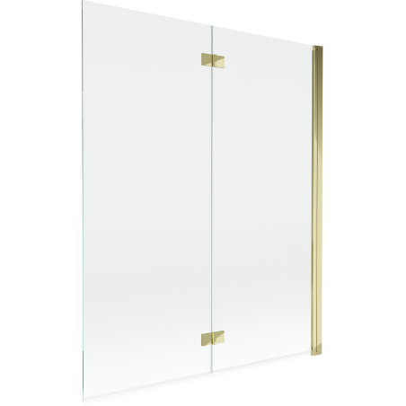 Mexen Mist 2 szárnyas zuhanyfal jobbos 140 x 150 cm, átlátszó, arany - 8A9-140-002-50-00-P