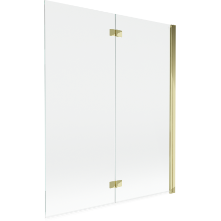 Mexen Mist paravan de duș 2-pliabil dreapta 140 x 150 cm, transparent, auriu - 8A9-140-002-50-00-P