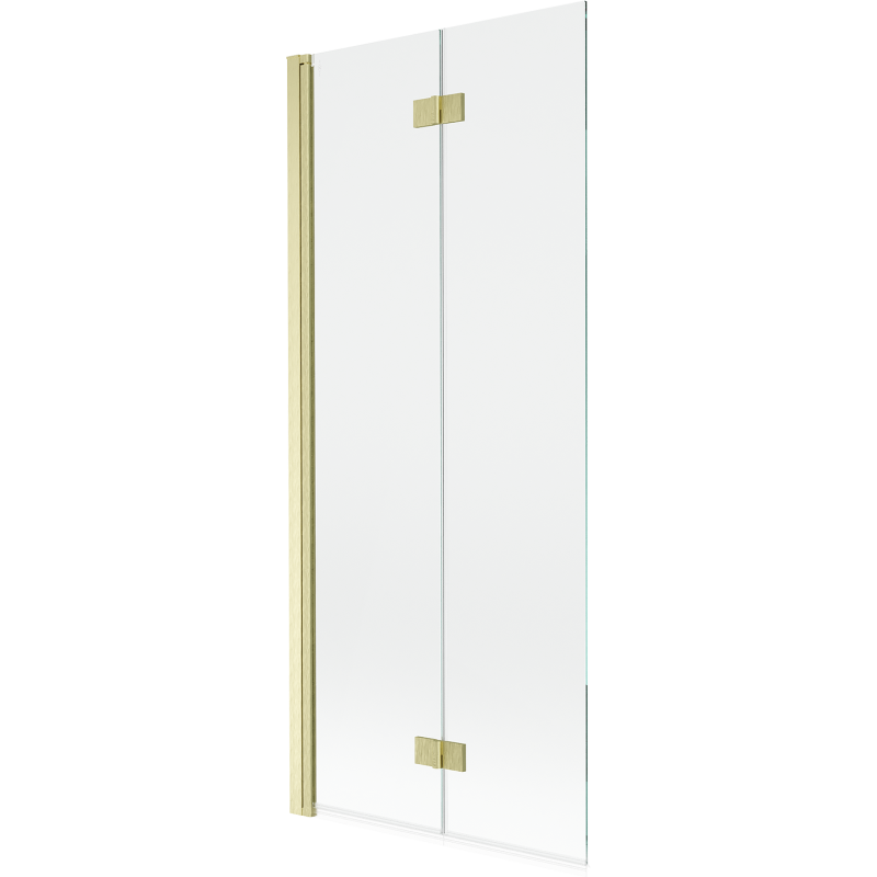 Mexen Mist panou de duș pliabil cu 2 aripi stânga 80 x 150 cm, transparent, auriu periat - 8A9-080-002-55-00-L