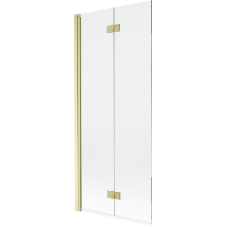 Mexen Mist panou de duș pliabil cu 2 aripi stânga 80 x 150 cm, transparent, auriu periat - 8A9-080-002-55-00-L