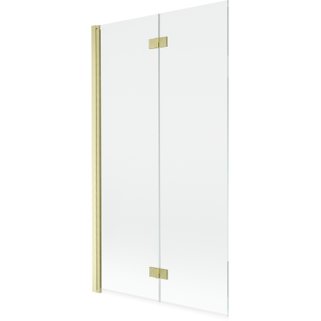 Mexen Mist paravan de duș cu 2 uși batante stânga 100 x 150 cm, transparent, auriu periat - 8A9-100-002-55-00-L