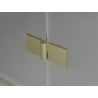 Mexen Mist paravan pentru cadă 2-fold stânga 110 x 150 cm, transparent, auriu periat - 8A9-110-002-55-00-L