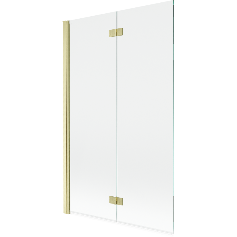 Mexen Mist paravan cadă de baie cu 2 aripi, stânga, 110 x 150 cm, transparent, auriu periat - 8A9-110-002-55-00-L