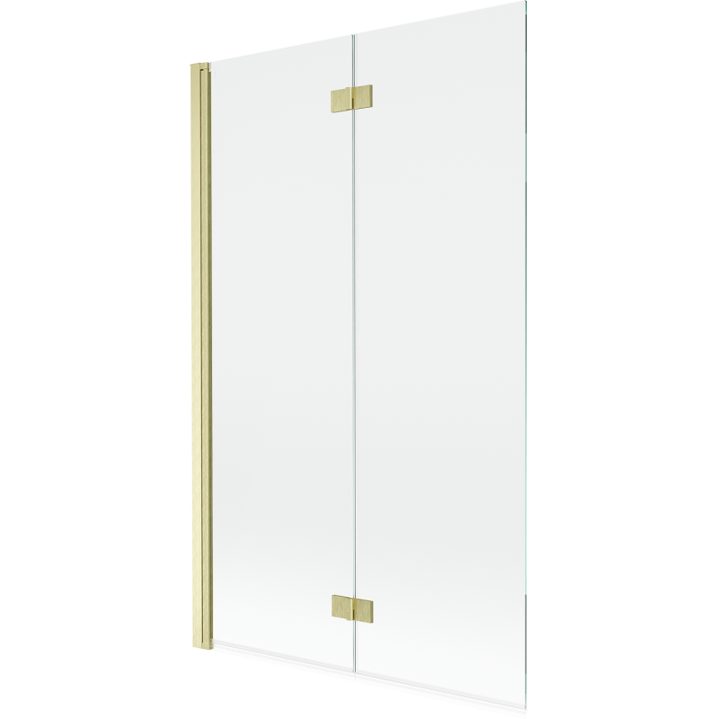 Mexen Mist paravan pentru cadă 2-fold stânga 110 x 150 cm, transparent, auriu periat - 8A9-110-002-55-00-L