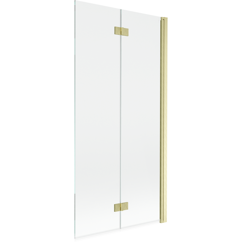 Mexen Mist paravan de duș, 2 panouri, dreapta, 90 x 150 cm, transparent, auriu periat - 8A9-090-002-55-00-P
