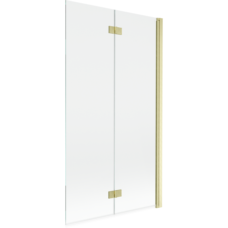 Mexen Mist paravan de duș 2-panouri dreapta 100 x 150 cm, transparent, auriu periat - 8A9-100-002-55-00-P