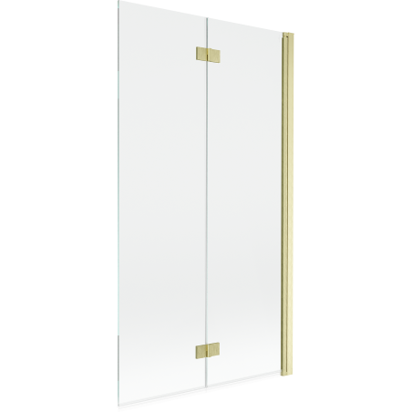 Mexen Mist paravan de duș 2-panouri dreapta 100 x 150 cm, transparent, auriu periat - 8A9-100-002-55-00-P