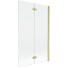 Mexen Mist paravan de duș cu 2 uși, dreapta, 110 x 150 cm, transparent, auriu periat - 8A9-110-002-55-00-P