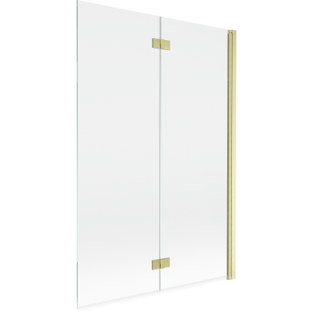 Mexen Mist paravan de duș cu 2 uși drept 120 x 150 cm, transparent, auriu periat - 8A9-120-002-55-00-P