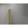 Mexen Mist paravan de duș cu 2 uși dreapta 130 x 150 cm, transparent, auriu periat - 8A9-130-002-55-00-P