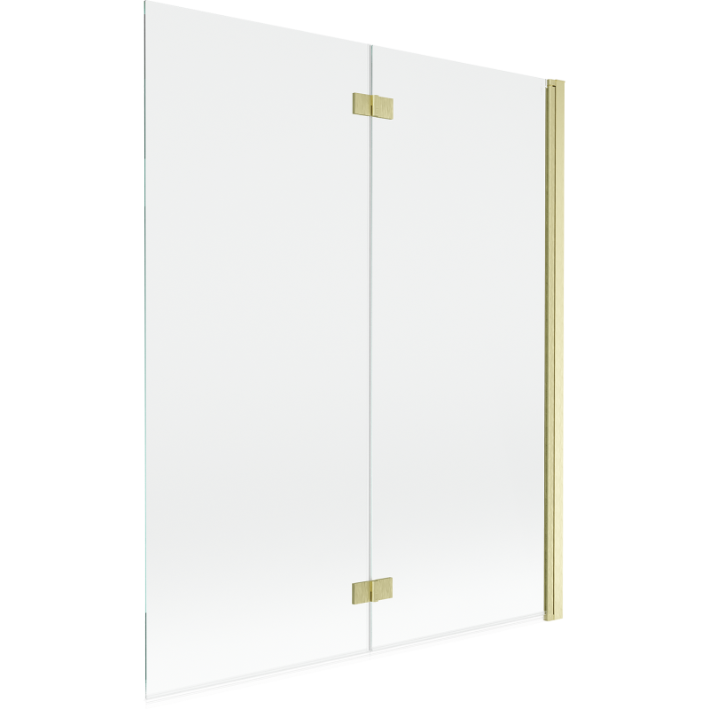 Mexen Mist paravan de duș 2 pliuri dreapta 140 x 150 cm, transparent, auriu periat - 8A9-140-002-55-00-P