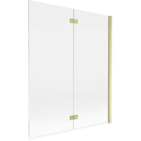 Mexen Mist paravan de duș 2 pliuri dreapta 140 x 150 cm, transparent, auriu periat - 8A9-140-002-55-00-P