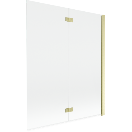 Mexen Mist paravan de duș cu 2 canate dreapta 140 x 150 cm, transparent, auriu periat - 8A9-140-002-55-00-P