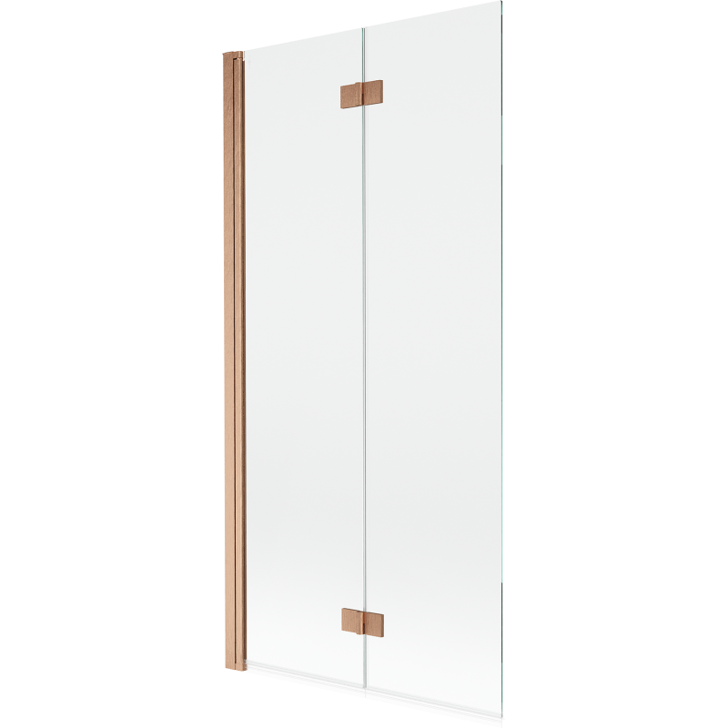 Mexen Mist paravan de duș cu 2 uși stânga 90 x 150 cm, transparent, cupru periat - 8A9-090-002-65-00-L