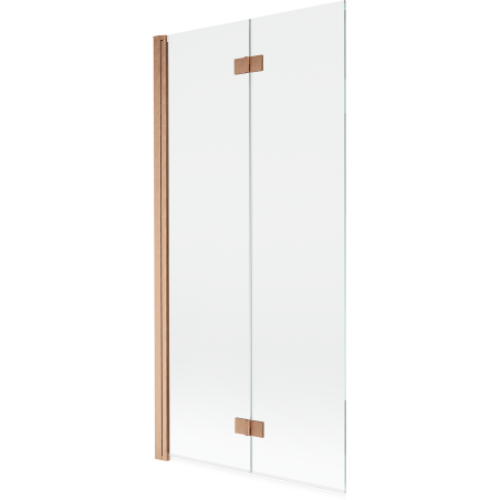 Mexen Mist paravan de duș cu 2 uși stânga 90 x 150 cm, transparent, cupru periat - 8A9-090-002-65-00-L