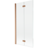 Mexen Mist paravan de duș cu 2 uși stânga 90 x 150 cm, transparent, cupru periat - 8A9-090-002-65-00-L