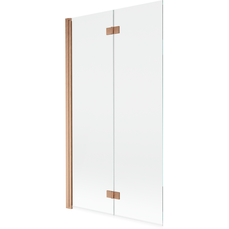 Mexen Mist panou paravan cadă cu 2 uși stânga 100 x 150 cm, transparent, cupru periat - 8A9-100-002-65-00-L