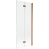Paravan Mexen Mist pentru duș, cu 2 uși, dreapta, 80 x 150 cm, transparent, cupru periat - 8A9-080-002-65-00-P