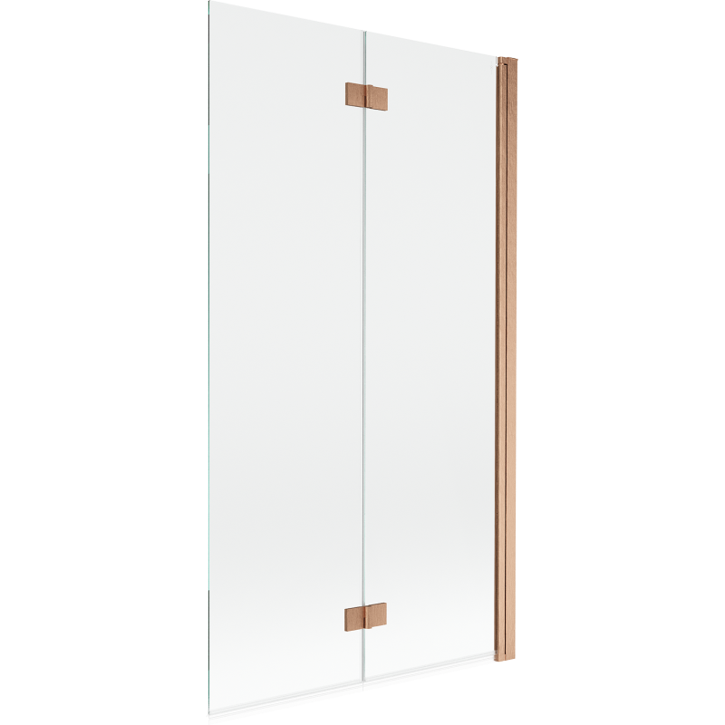 Paravan de duș Mexen Mist cu 2 aripi dreapta 100 x 150 cm, transparent, cupru periat - 8A9-100-002-65-00-P