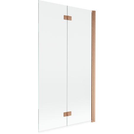 Paravan de duș Mexen Mist cu 2 aripi dreapta 100 x 150 cm, transparent, cupru periat - 8A9-100-002-65-00-P