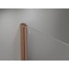 Paravan cadă Mexen Mist 2 panouri, dreapta 110 x 150 cm, transparent, cupru periat - 8A9-110-002-65-00-P