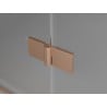 Paravan cadă Mexen Mist cu 2 uși dreapta 130 x 150 cm, transparent, cupru periat - 8A9-130-002-65-00-P