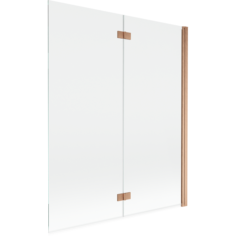 Paravan de duș Mexen Mist cu 2 uși, dreapta 140 x 150 cm, transparent, cupru periat - 8A9-140-002-65-00-P