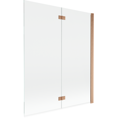 Paravan de duș Mexen Mist cu 2 uși, dreapta 140 x 150 cm, transparent, cupru periat - 8A9-140-002-65-00-P