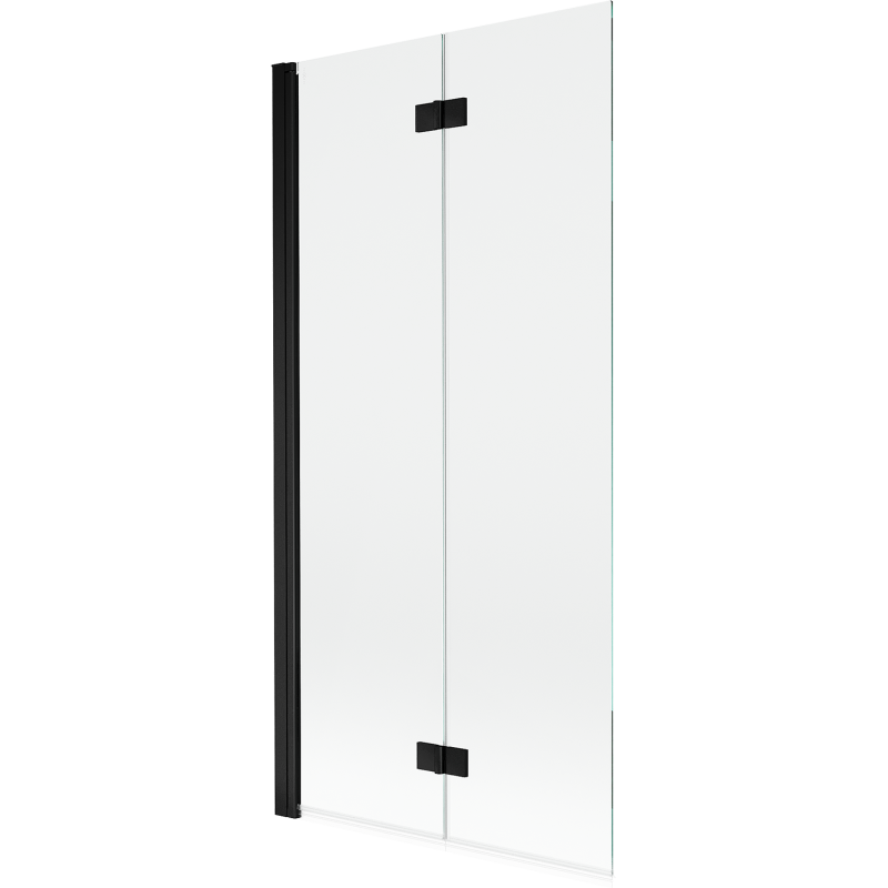 Mexen Mist paravan de baie cu 2 canaturi stânga 90 x 150 cm, transparent, negru - 8A9-090-002-70-00-L