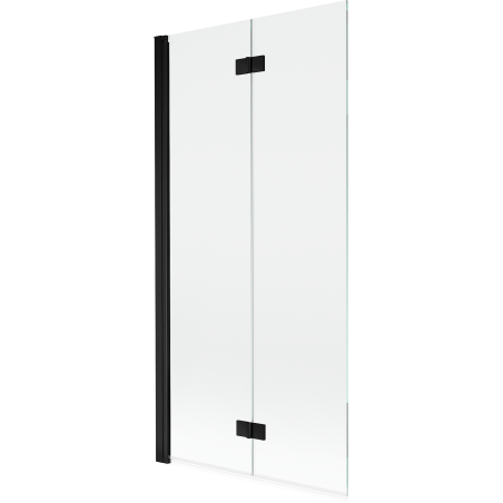 Mexen Mist paravan de baie cu 2 canaturi stânga 90 x 150 cm, transparent, negru - 8A9-090-002-70-00-L