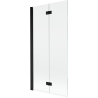 Mexen Mist paravan de baie cu 2 canaturi stânga 90 x 150 cm, transparent, negru - 8A9-090-002-70-00-L