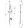 Mexen DF49 set de duș, Neagră/Aurie - 785494582-57