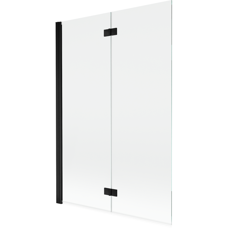 Mexen Mist paravan de baie cu 2 uși stânga 120 x 150 cm, transparent, negru - 8A9-120-002-70-00-L