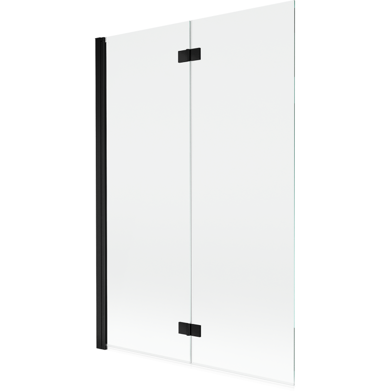 Mexen Mist paravan de duș cu 2 aripi stânga 120 x 150 cm, transparent, negru - 8A9-120-002-70-00-L
