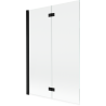 Mexen Mist paravan de baie cu 2 uși stânga 120 x 150 cm, transparent, negru - 8A9-120-002-70-00-L