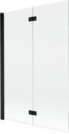 Mexen Mist paravan de duș cu 2 aripi stânga 120 x 150 cm, transparent, negru - 8A9-120-002-70-00-L