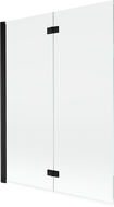Mexen Mist paravan de duș cu 2 uși, stânga 130 x 150 cm, transparent, negru - 8A9-130-002-70-00-L