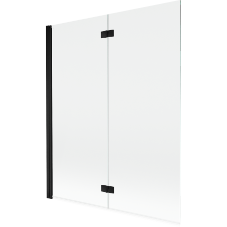 Mexen Mist paravan de duș 2-panouri stânga 140 x 150 cm, transparent, negru - 8A9-140-002-70-00-L
