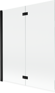 Mexen Mist paravan de duș stânga cu 2 panouri 140 x 150 cm, transparent, negru - 8A9-140-002-70-00-L