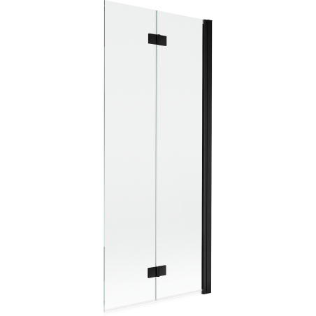 Mexen Mist kétajtós zuhanyfal, jobb 80 x 150 cm, átlátszó, fekete - 8A9-080-002-70-00-P