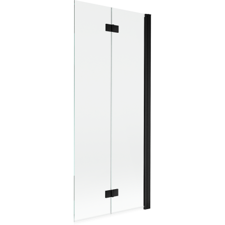Mexen Mist zuhanyfal, 2-szárnyú jobbos 80 x 150 cm, átlátszó, fekete - 8A9-080-002-70-00-P