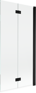 Mexen Mist paravan de duș cu 2 uși, dreapta 90 x 150 cm, transparent, negru - 8A9-090-002-70-00-P