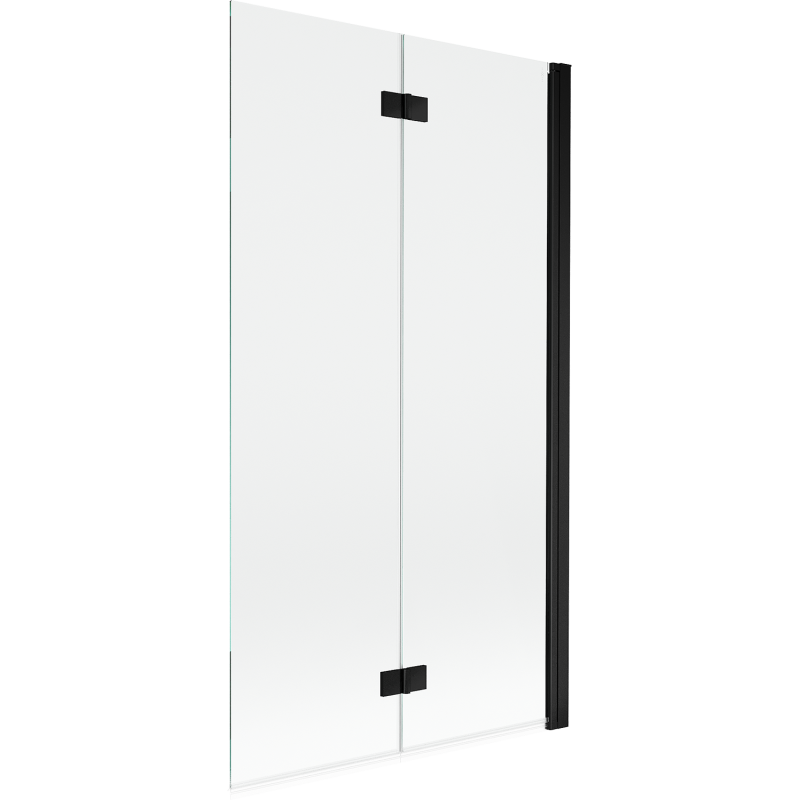 Mexen Mist paravan de duș cu 2 uși batante, dreapta, 100 x 150 cm, transparent, negru - 8A9-100-002-70-00-P