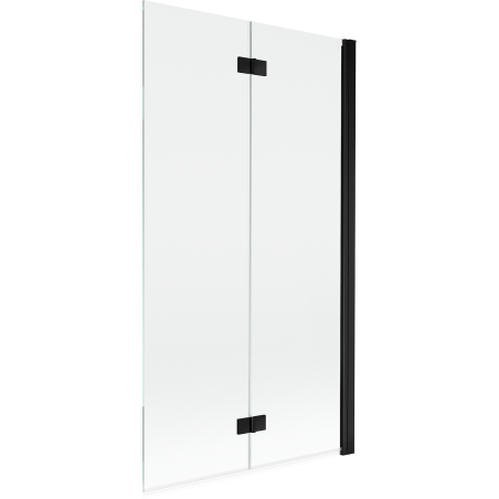 Mexen Mist paravan de duș cu 2 uși batante, dreapta, 100 x 150 cm, transparent, negru - 8A9-100-002-70-00-P