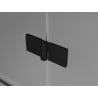 Paravan de cadă Mexen Mist, 2 canaturi, dreapta 110 x 150 cm, transparent, negru - 8A9-110-002-70-00-P