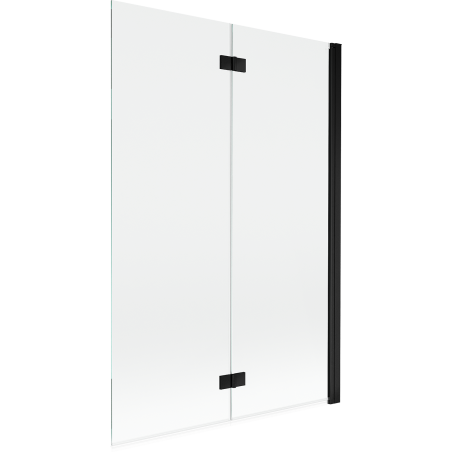 Mexen Mist paravan de baie 2-panouri dreapta 120 x 150 cm, transparent, negru - 8A9-120-002-70-00-P